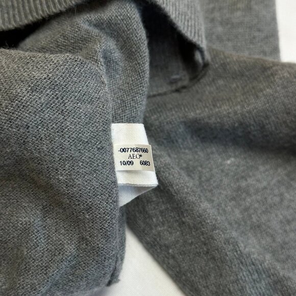 Y2K American Eagle Womens Gray Cardigan Sweater Small Button Up Preppy Top 2000s - Picture 9 of 10